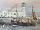 Fishing Boat at Scarborough - Sam Burden ORIGINAL WATERCOLOUR detail