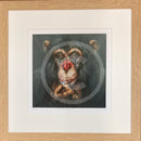 Forget-Me-Not, Chimp / Monkey Print by Amanda Stratford