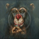 Forget-me-not, chimp / monkey print by Amanda Stratford  