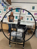 Artist Anna Matyus in her studio