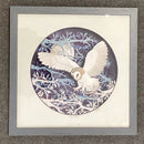 Full Moon Giclée Print of an Owl by Anna Cook - Framed 30x30cm print