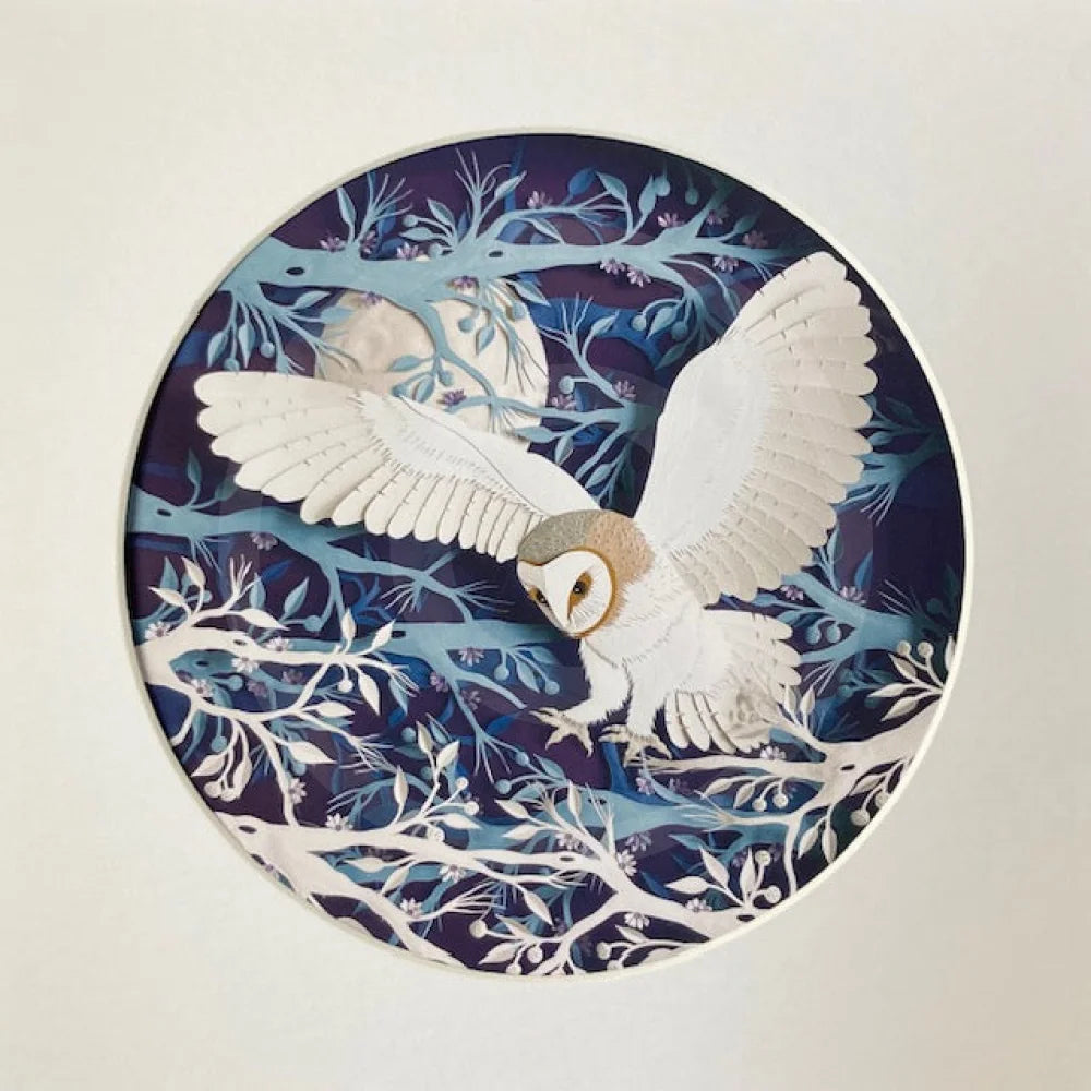 Full Moon, Giclée Print of an Owl by Anna Cook