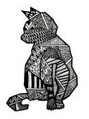 Geo Cat by Emily Child