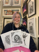 Artist Emily Child at The Braithwaite Gallery