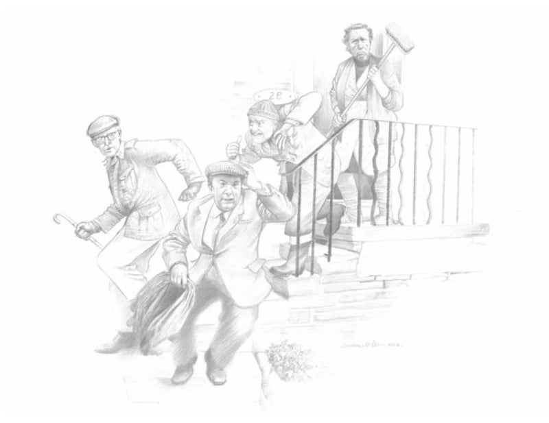 Get Off M' Stairs (Last of the Summer Wine) Print  by Jonathan Roberts