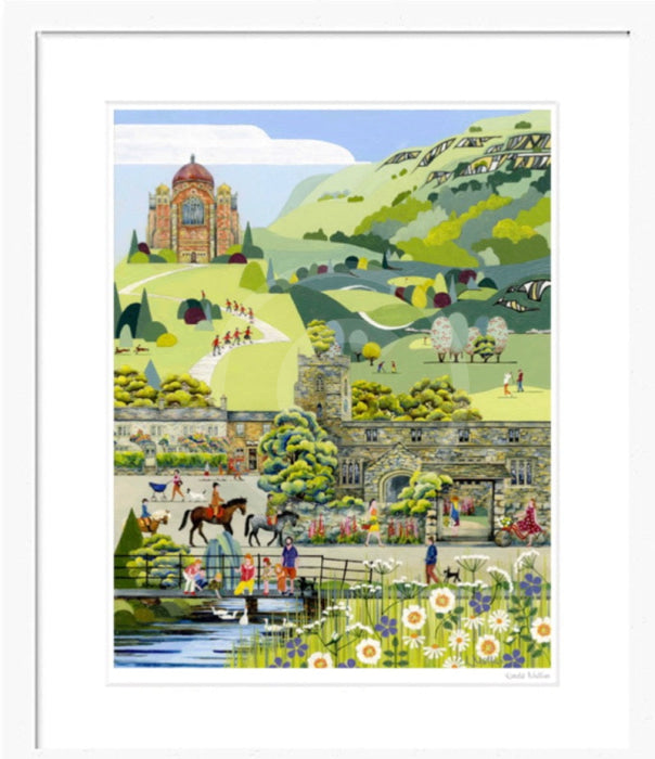 Giggleswick Framed Print by Linda Mellin