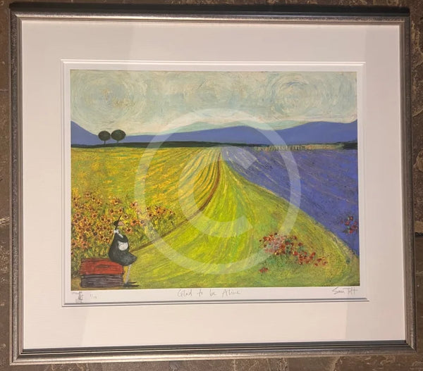 Glad to be Alive REMARQUE by Sam Toft - Framed Limited Edition SECONDARY MARKET *