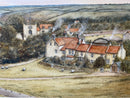 Goathland Village, Heartbeat Country - Sam Burden ORIGINAL WATERCOLOUR detail
