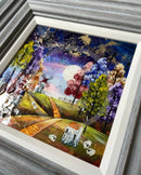 Harvest Moon 10x10") ORIGINAL PAINTING by Rozanne Bell