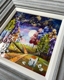 Harvest Moon 10x10") ORIGINAL PAINTING by Rozanne Bell