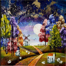 Harvest Moon 10x10") ORIGINAL PAINTING by Rozanne Bell
