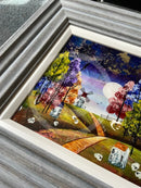 Harvest Moon 10x10") ORIGINAL PAINTING by Rozanne Bell