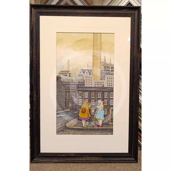 Have you Heard? - ORIGINAL Mixed Media Illustration by Dotty Earl