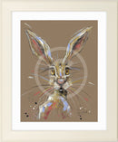 Hazel Hare, Framed Print by Ashley Saunders