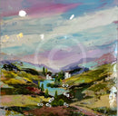 Heather Moorland (24x24") ORIGINAL PAINTING by Rozanne Bell