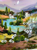 Heather Moorland (24x24") ORIGINAL PAINTING by Rozanne Bell