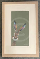 Hugo Hare, Limited Edition Print by Nicky Litchfield - Framed 281 Almond - Limited Edition Print