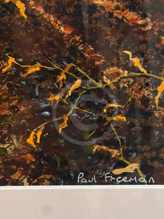 Detail of Artist Paul Freeman's signature, January Light 