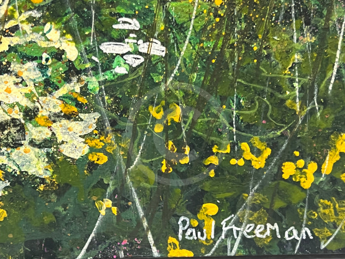 Detail image of Artist Paul Freeman's signature, June Meadow