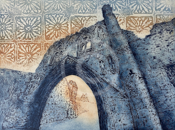 Kirkham Priory - Etching Limited Edition by Anna Matyus