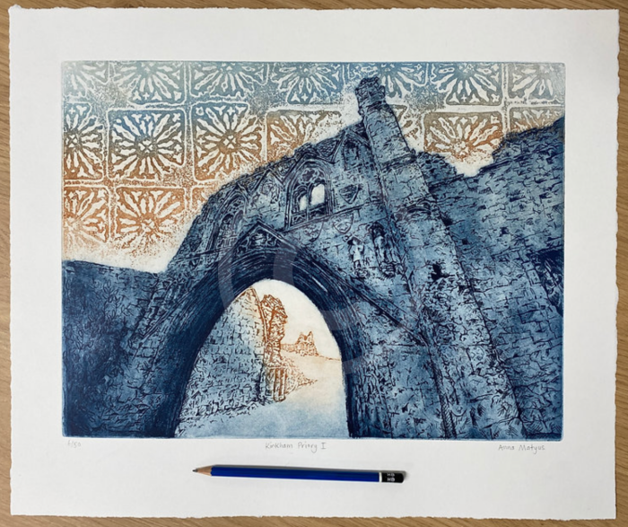 Kirkham Priory - Etching Limited Edition by Anna Matyus