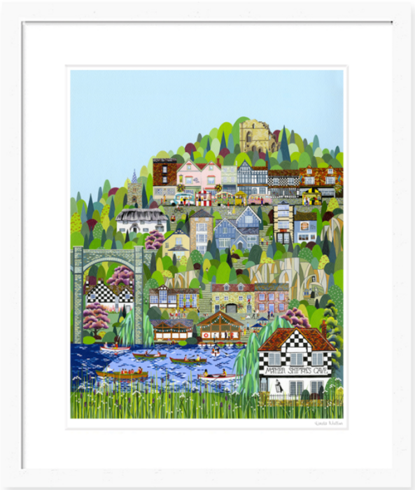Knaresborough by Linda Mellin Framed