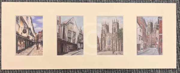 Streets of York set 3 by Mark J Braithwaite