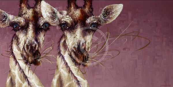 Let’s Twist Again, Giraffes Print by Amanda Stratford 