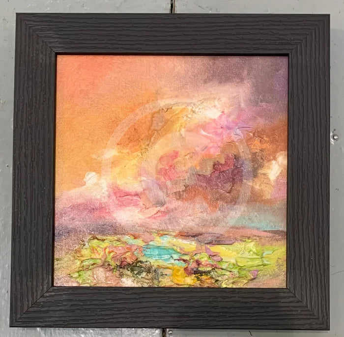 Lilac Waves - ORIGINAL Oil Painting by Anna Schofield framed