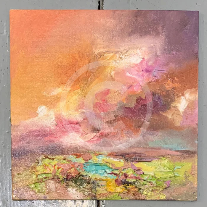 Lilac Waves - ORIGINAL Oil Painting by Anna Schofield