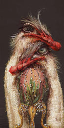 Lily, Ostrich Print by Amanda Stratford