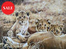 Lioness & Cubs, Limited Edition Wildlife Big Cat Print by Lyndsey Selley