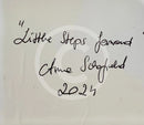 Little Steps Forward - ORIGINAL Oil Painting by Anna Schofield title detail