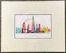 London Baby Skyline Print by Ilona Drew