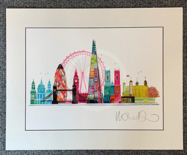 Mounted London Baby (Giclée) by Ilona Drew