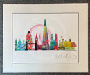 Mounted London Baby (Giclée) by Ilona Drew