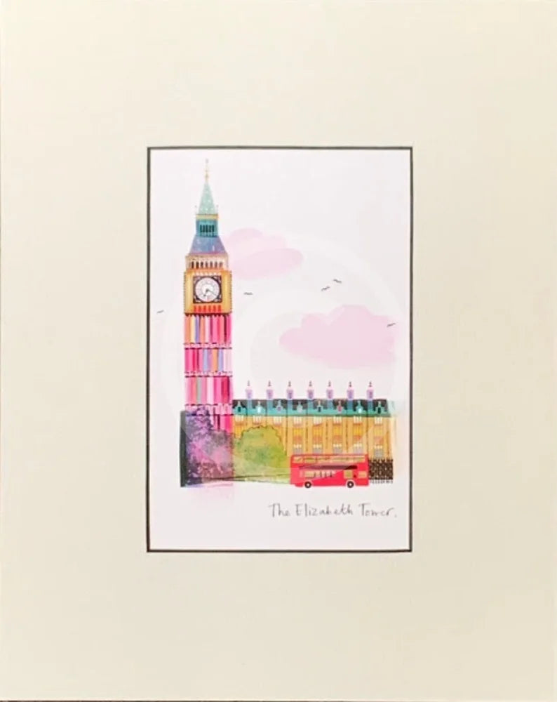 The Elizabeth Tower Print by Ilona Drew 