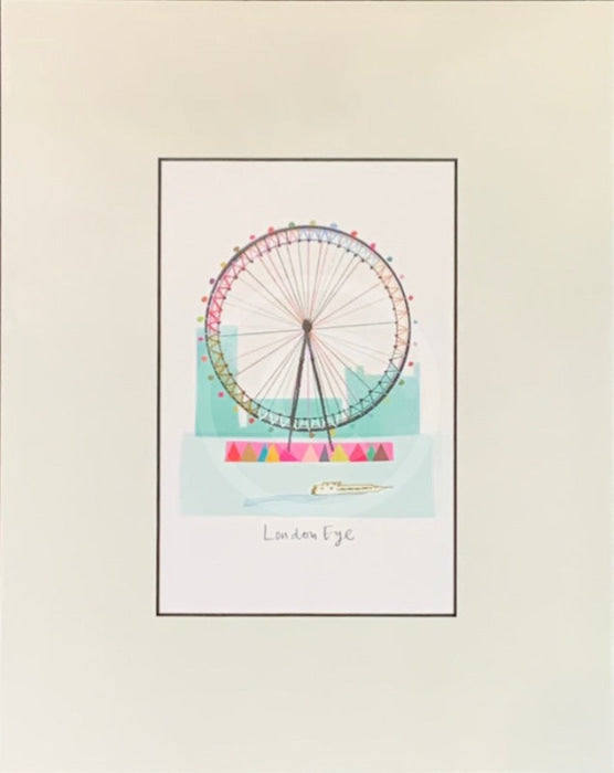  The London Eye Print by Ilona Drew  