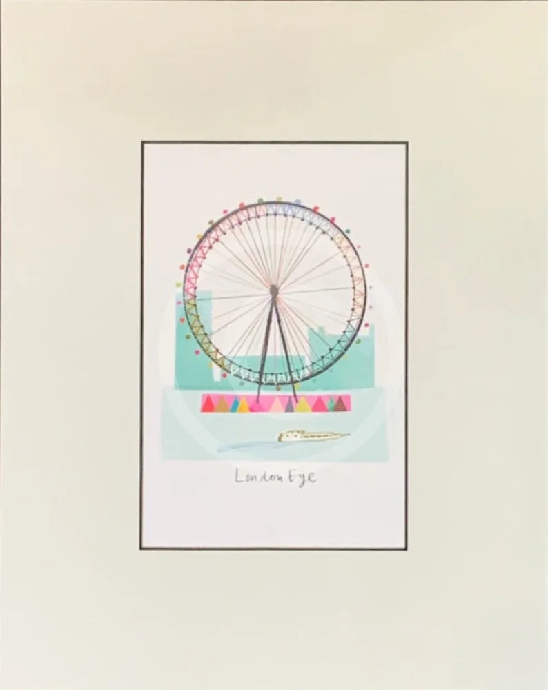  The London Eye Print by Ilona Drew  