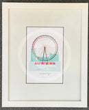  The London Eye Print by Ilona Drew  