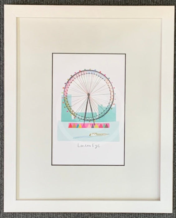  The London Eye Print by Ilona Drew  