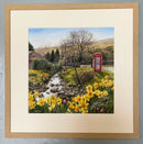 Lost Connection - A Host of Golden Daffodils by Mark Braithwaite - Framed Small Cube Oak (A)