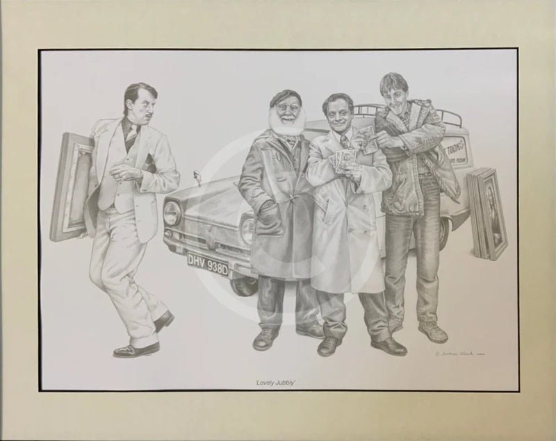 Lovely Jubbly (Only Fools and Horses) Print by Jonathan Roberts Mounted 40x50cm Print 