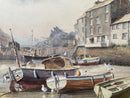 Low Tide, Polperro, Cornwall - Sam Burden ORIGINAL WATERCOLOUR detail