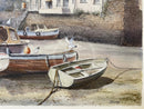 Low Tide, Polperro, Cornwall - Sam Burden ORIGINAL WATERCOLOUR detail