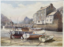 Low Tide, Polperro, Cornwall - Sam Burden ORIGINAL WATERCOLOUR