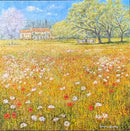 Lunch in the Shade Provence – Original Oil Painting by Geoffrey Smith Unframed Original Artwork