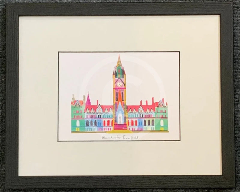 Manchester Town Hall Print by Ilona Drew