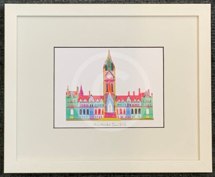Manchester Town Hall Print by Ilona Drew