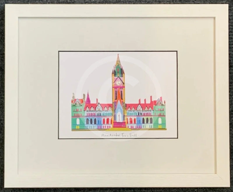 Manchester Town Hall Print by Ilona Drew